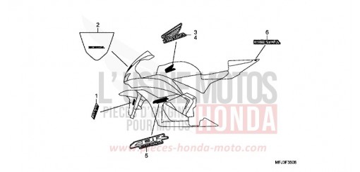 MARK/STRIPE (9) CBR600RAA de 2010